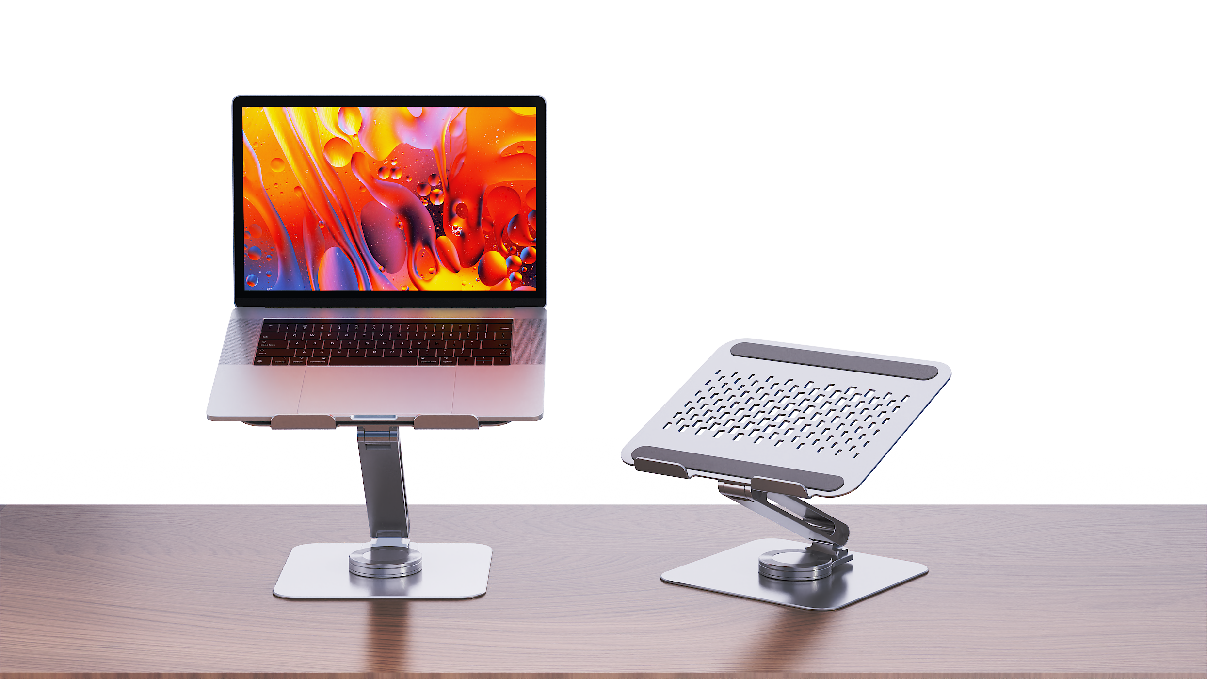 WH5003 Adjustable Aluminum Notebook Stand in Workspace