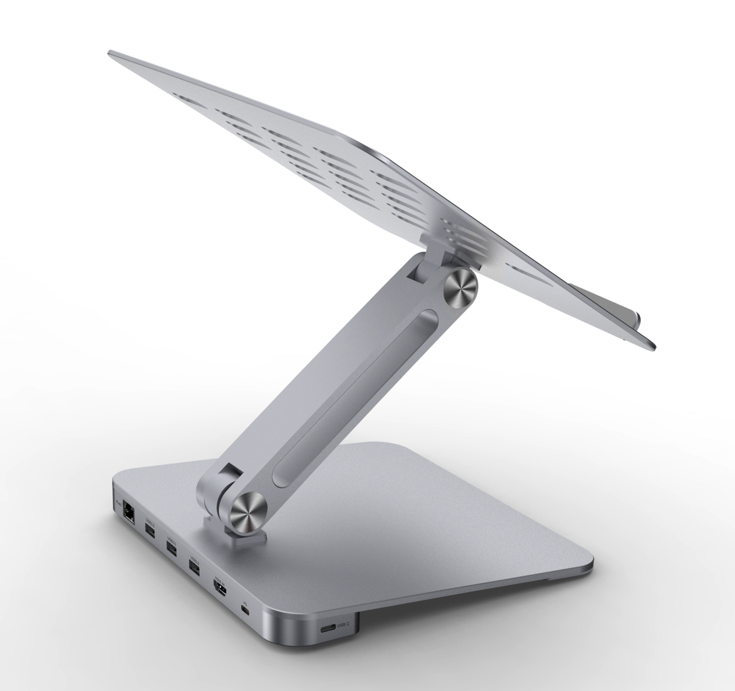 WH5003 Adjustable Notebook Stand with USB-C Hub