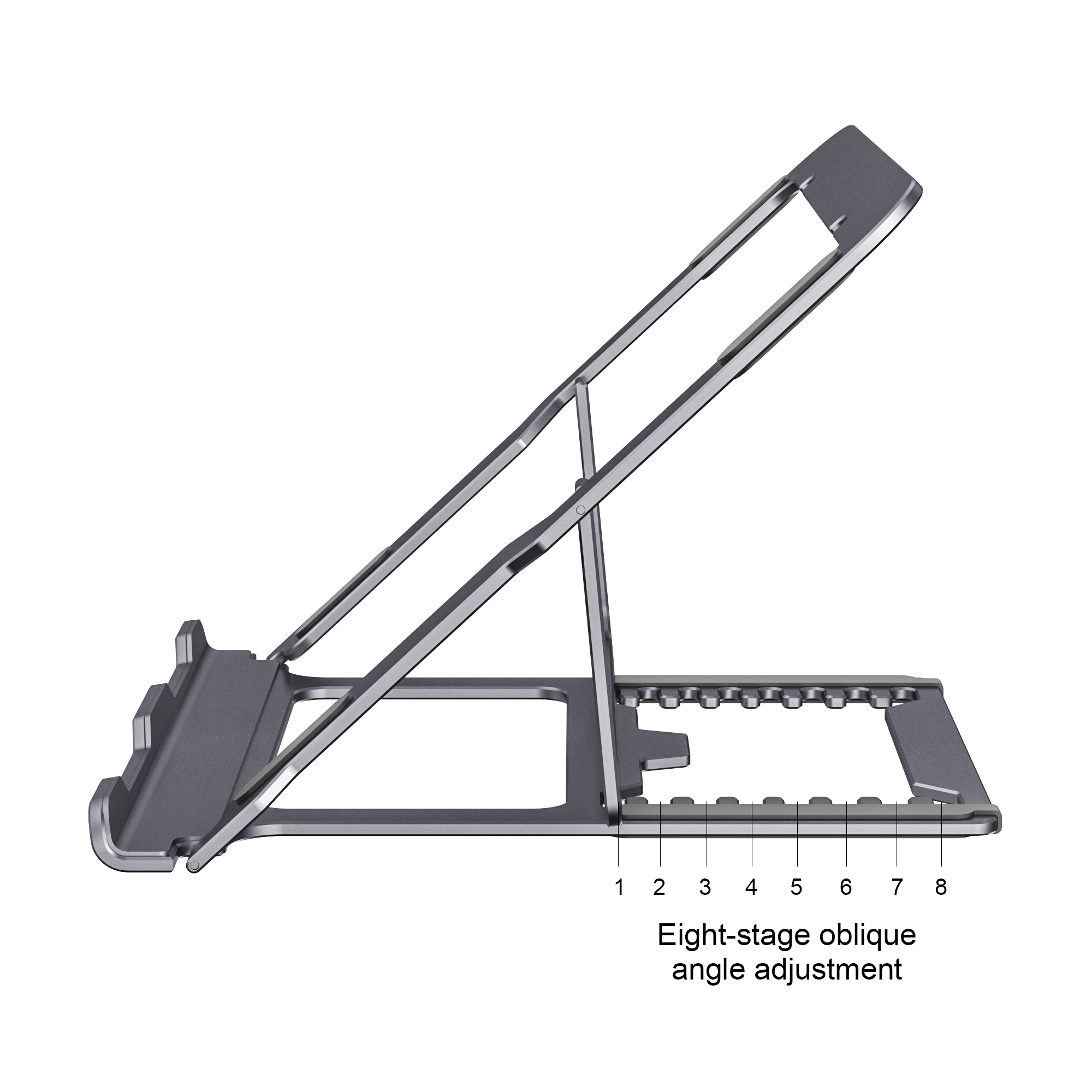 WH5007 Adjustable Notebook and Tablet Stand in Use