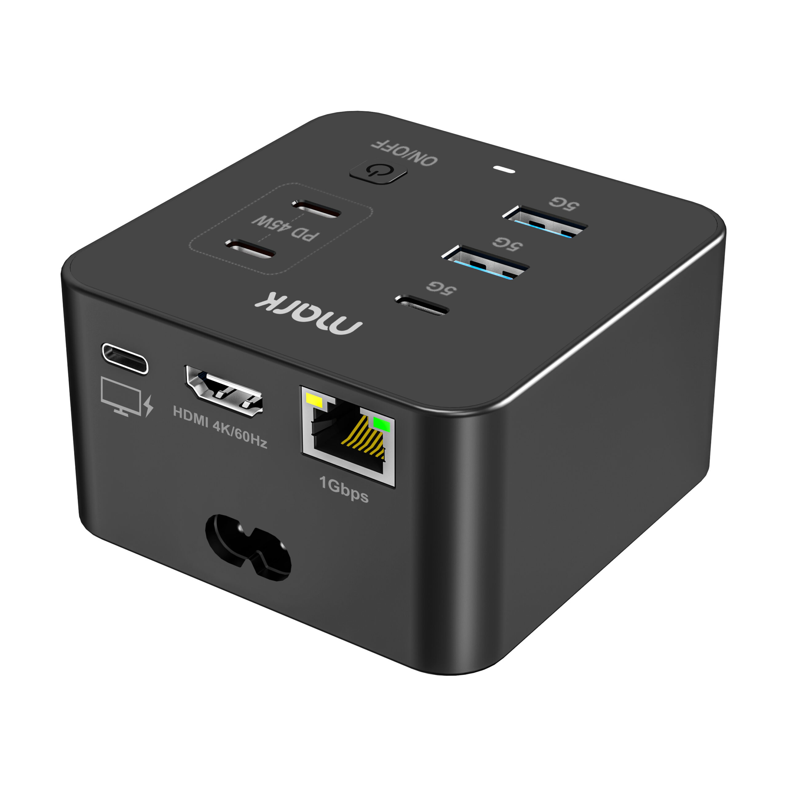 WH7001 8-in-1 USB-C dock with 168W PD charger